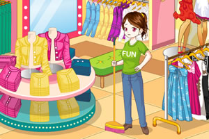 清理精品服装店