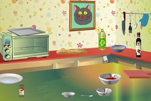 番茄蓬蒿烤面包