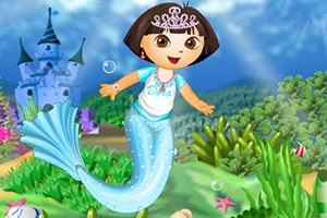 朵拉人鱼公主装扮