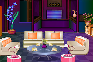 逃离紫色整洁小屋