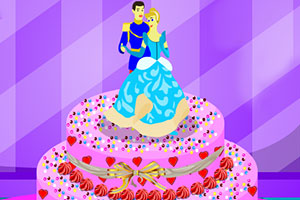 灰姑娘的蛋糕装饰