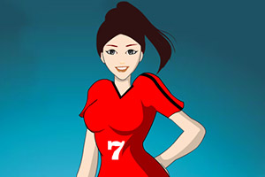 足球宝贝的装扮