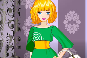 漂亮女孩在度假