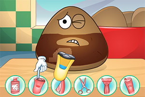 帮土豆君刮胡子