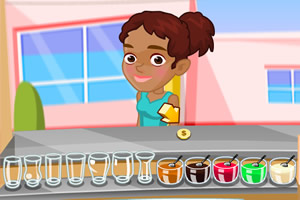 奶昔冰淇淋小摊