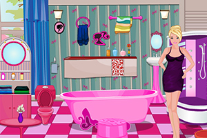 芭比浴室装饰