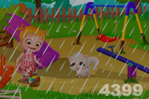 可爱宝贝清洗衣服