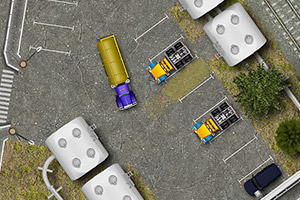 油罐大卡车停车