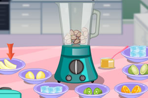 草莓奇异果双层冰沙