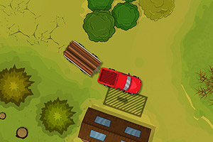 运输木头大卡车