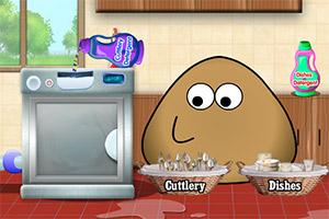 土豆君洗餐具