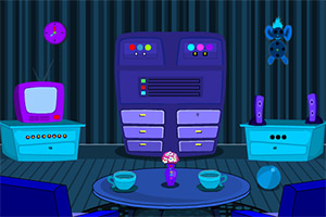 紫色昏暗的房间逃脱