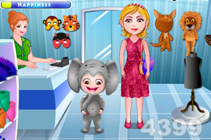 可爱宝贝化装舞会