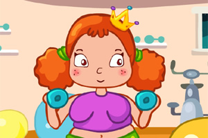 胖公主减肥偷懒