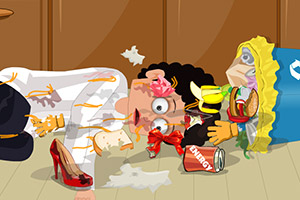 脏兮兮的左伊娃娃