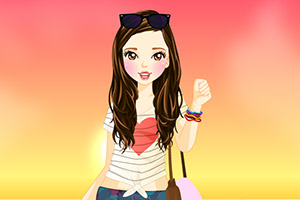 夏日的美丽妆容