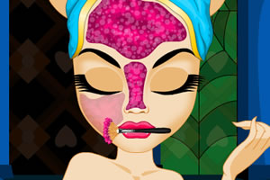 狼女晚会前美容