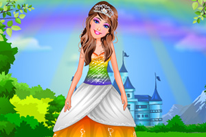 彩虹芭比公主
