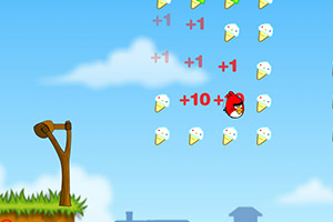 愤怒的小鸟吃冰激凌