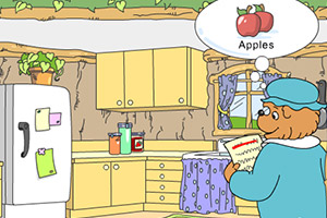 贝贝熊野餐准备