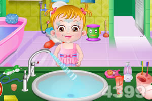 可爱宝贝浴室清洁