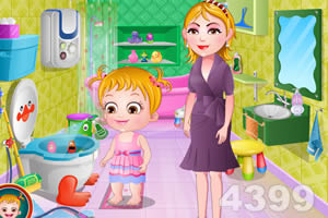 可爱宝贝浴室清洁