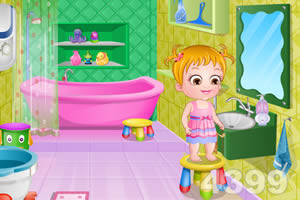 可爱宝贝浴室清洁