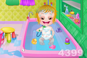 可爱宝贝浴室清洁