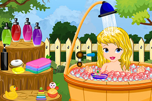 灰姑娘宝贝洗澡