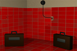 逃出简陋红色房间