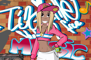 街舞女孩的装扮