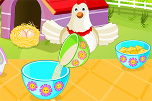 制作小鸡蛋糕