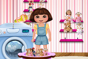 朵拉清洗玩具