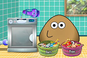 土豆君洗玩具