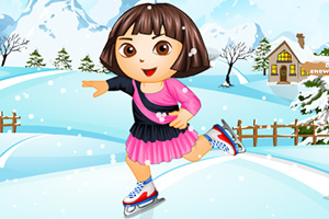 朵拉溜冰装扮
