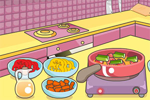 米娅烹饪蔬菜杂烩