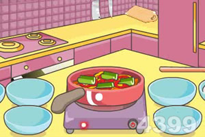 米娅烹饪蔬菜杂烩