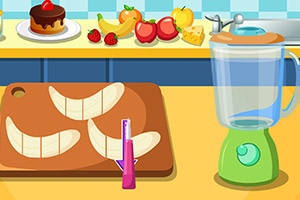 巧克力香蕉华夫饼