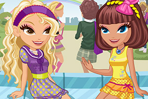 可爱学生姐妹花