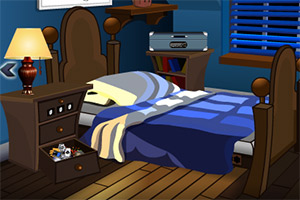 恶作剧的男孩逃脱