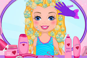 小女孩的梦幻发型