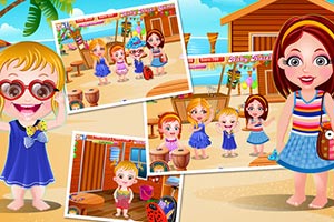 可爱宝贝海滩派对