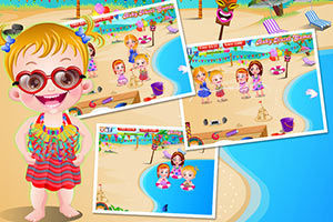 可爱宝贝海滩派对