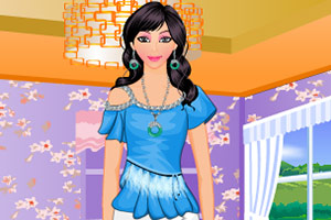 时尚的购物女郎