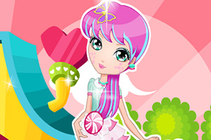 可爱的薄荷女孩