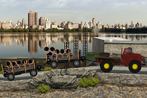 大卡车运输货物