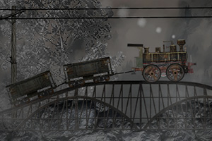 蒸汽小火车运货