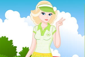 芭比在高尔夫球场