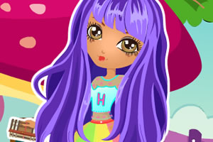 蘑菇屋的可爱女孩