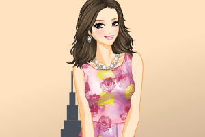 提花无袖紧身裙